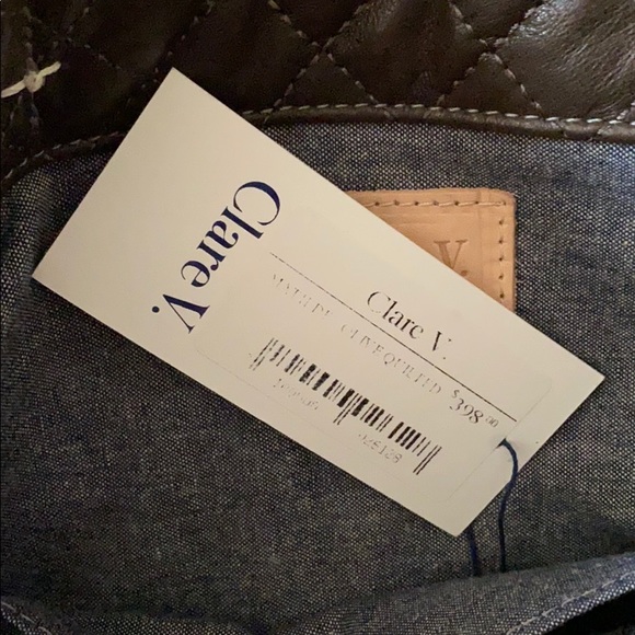 NWT Clare V Quilted Tote Bag - Picture 3 of 12